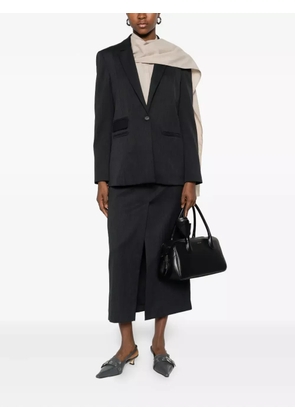 Su notched-lapel jacket - Black