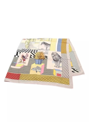 Hermès Pre-Owned 2010s Grand Theatre Nouveau printed scarf - Neutrals