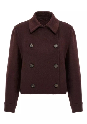 Brunello Cucinelli Monile double-breasted cashmere jacket - Red