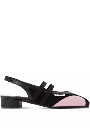 Carel Paris x Maitrepierre slingback mesh pumps - Black
