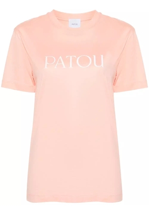 Patou logo-print organic-cotton T-shirt - Orange