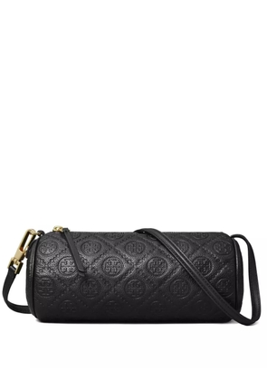 Tory Burch T monogram pebble cylinder bag - Black