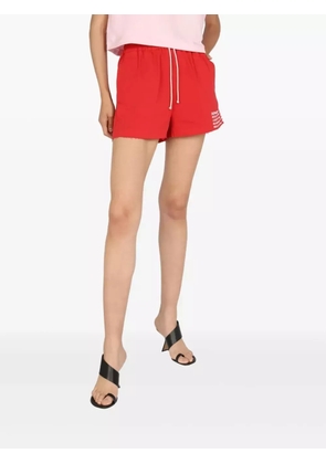 Department 5 drawstring frayed-edge shorts - Red