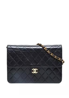 CHANEL Pre-Owned 1996-1997 push-lock chain-flap shoulder bag - Black