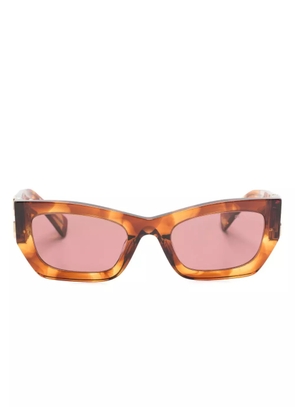 Miu Miu Eyewear Miu Glimpse rectangle-frame sunglasses - Brown