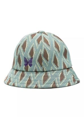 Needles abstract-print bucket hat - Green