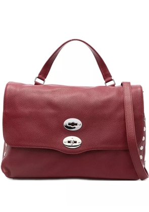 Zanellato medium Postina stud-embellished tote bag - Red