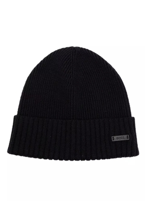 BOSS ribbed beanie - Blue