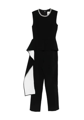 Roland Mouret embellished peplum jumpsuit - Black