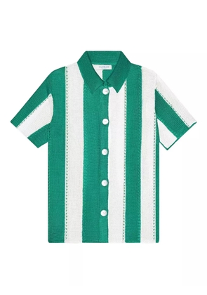 Calle Del Mar striped short-sleeve shirt - Green