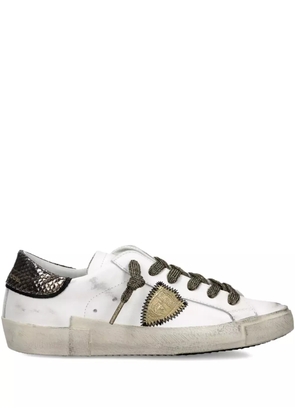 Philippe Model Paris embroidered low-top sneakers - White