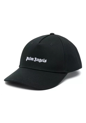 Palm Angels logo-embroidered cap - Black