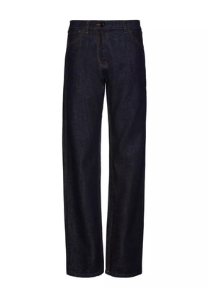 Magda Butrym logo-patch jeans - Blue