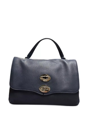 Zanellato Postina double-clasp stud-detail clutch bag - Blue