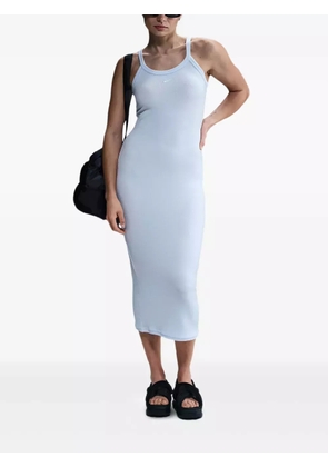 Nike ribbed midi dress - Blue