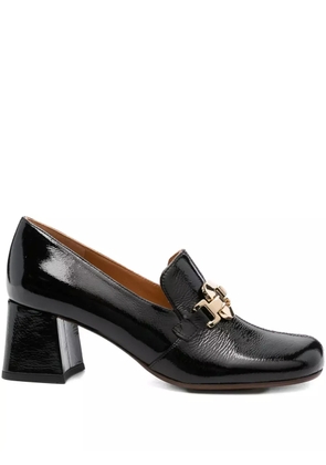 Chie Mihara 60mm chain-link block-heel pumps - Black