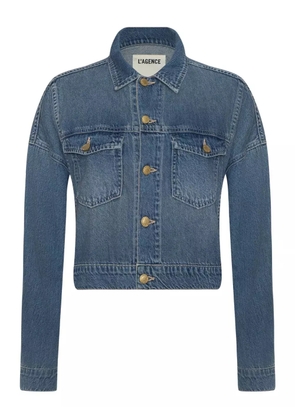 L'Agence Vianney hi-lo buttoned jacket - Blue