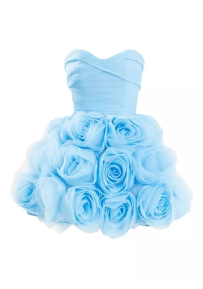 Ana Radu rose strapless mini dress - Blue