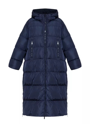 Add zip-fastening padded coat - Blue