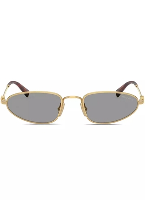 Miu Miu Eyewear oval-frame sunglasses - Gold