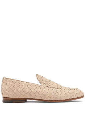 Scarosso Vittorio interwoven suede loafers - Neutrals
