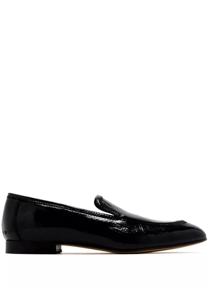 Le Monde Beryl leather loafers - Black