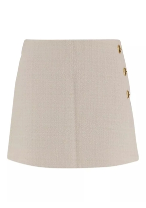 PINKO button-detailed miniskirt - White
