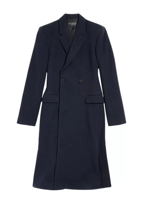 Balenciaga wool double-breasted coat - Blue
