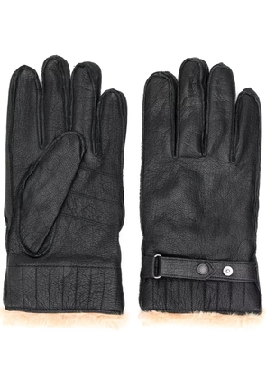 Barbour faux fur lined gloves - Black