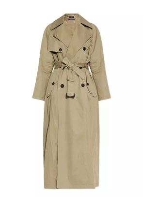 Balenciaga belted double-breasted trench coat - Neutrals
