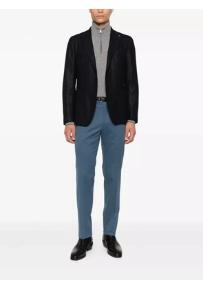 Zegna concealed-fastening chinos - Blue