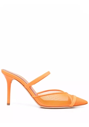 Malone Souliers mesh pointed-toe mules - Orange