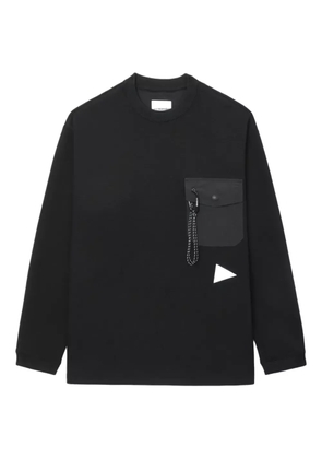and Wander crew-neck sweatshirt - Black