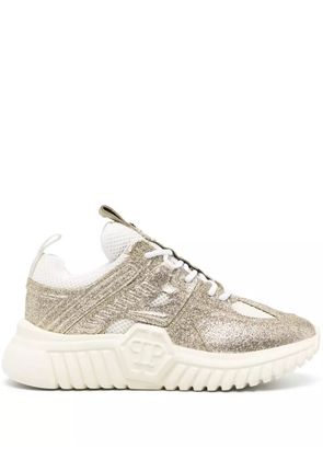 Philipp Plein Runner glitter-embellished sneakers - Gold