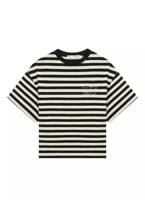 Joshua Sanders striped graphic top - Black