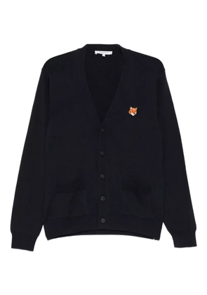 Maison Kitsuné merino cardigan - Blue