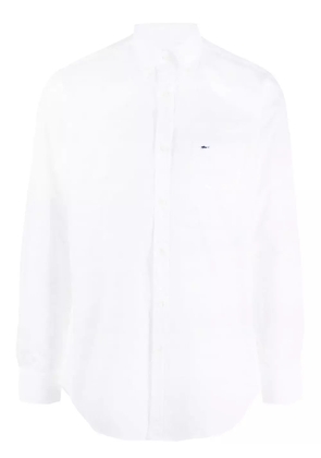 Paul & Shark logo-plaque detail shirt - White