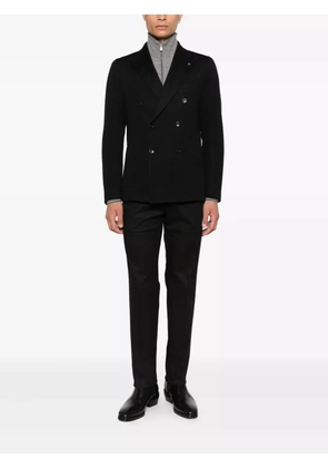 Tagliatore peak-lapel double-breasted blazer - Black