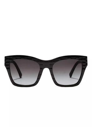 Dolce & Gabbana Eyewear DG Crossed textured square-frame sunglasses - Black