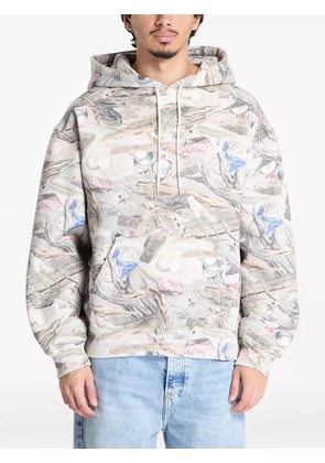 PATTA printed hoodie - Neutrals