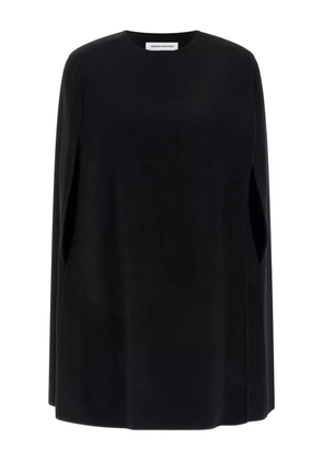 Federica Bonifaci crew-neck cape - Black