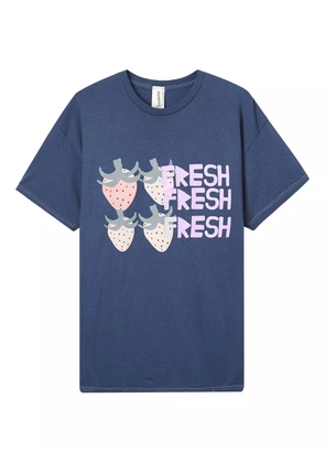 WESTFALL strawberry-graphic T-shirt - Blue