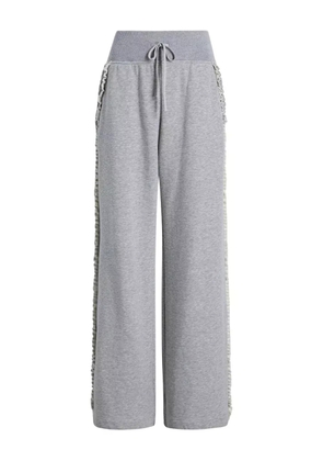 Cinq A Sept Maddie ruffle rhinestone track pants - Grey