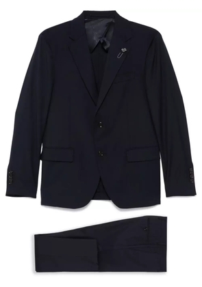 Lardini brooch-detail suit - Blue