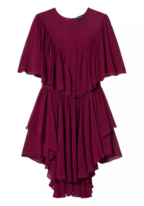 TWINSET ruffled mini dress - Red