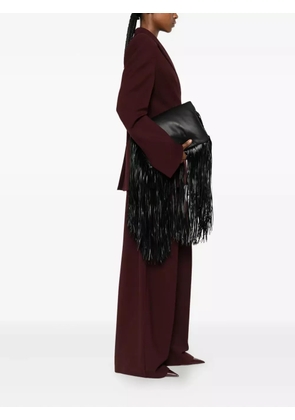 Sportmax fringed clutch bag - Black