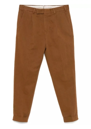 PT Torino pleat-detail trousers - Brown