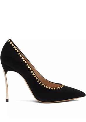 Casadei 100mm studded stiletto pumps - Black