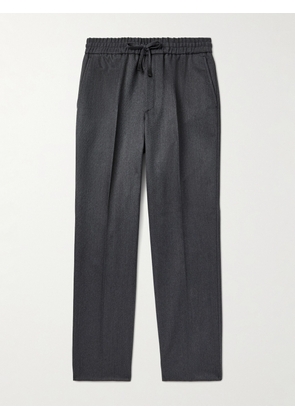 Brioni - Asolo Straight-Leg Wool-Blend Twill Drawstring Trousers - Men - Brown - IT 46