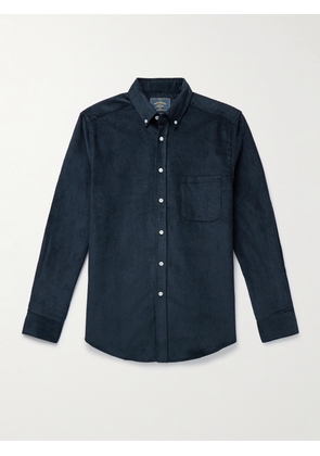 Portuguese Flannel - Lobo 2.0 Button-Down Collar Cotton-Corduroy Shirt - Men - Blue - XS